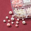 620Pcs 12 Style Baking Painted Glass Pearl Beads Round HY-FS0001-06-6