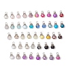 5Pcs Glass Pendants PALLOY-JF03284-1