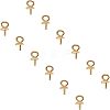 PVD Vacuum Plating 304 Stainless Steel Cup Pearl Peg Bails Pin Pendants STAS-UN0007-84G-5