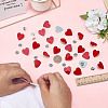 24Pcs Heart Enamel Pins JEWB-FG0001-63-3