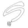 Brass Pendant Necklaces NJEW-P299-A09-P-3