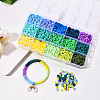 2250Pcs 15 Colors Handmade Polymer Clay Beads CLAY-YW0001-25A-8