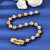 304 Stainless Steel Round Beaded Bracelets for Women Men BJEW-K240-10B-2