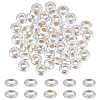 BENECREAT 50Pcs 925 Sterling Silver Saucer Spacer Beads FIND-BC0003-80-1