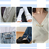8Pcs 4 Styles Iron Rhinestone Safety Pins FIND-TA0008-81-8
