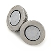 Brass Micro Pave Clear Cubic Zirconia Magnetic Clasps KK-A230-02C-P-2