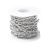 304 Stainless Steel Textured Paperclip Chains CHS-I020-03P-3
