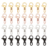 80Pcs 4 Color Ion Plating(IP) 304 Stainless Steel Lobster Claw Clasps STAS-DC0006-22-1