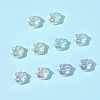 32Pcs UV Plating Rainbow Iridescent Acrylic Beads OACR-FS0002-15-7