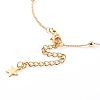 Brass Curb Chain Anklets AJEW-AN00424-3