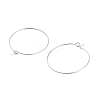 Brass Hoop Earring Findings LS-KK-R112-038E-2