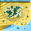 191~193Pcs Rubberized Style Imitated Silicone Acrylic Beads MACR-TA0001-94A-5