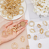 SUPERFINDINGS 120Pcs 4 Sytle CCB Plastic & Acrylic Linking Rings FIND-FH0006-19-3