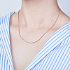 SHEGRACE 925 Sterling Silver Chain Necklaces JN737B-4