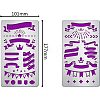 2Pcs 2 Style 304 Stainless Steel Cutting Dies Stencils DIY-FG0001-98-2