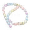 Macaron Color Natural Selenite Beads Strands G-B102-A01-01-2