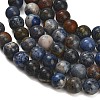 Natural Dumortierite Beads Strands G-F826-A01-8mm-3