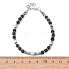 Adjustable 304 Stainless Steel Gemstone Beaded Bracelets FS-WG23DE2-13-2