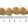 Synthetic Yellow Goldstone Beads Strands G-I372-A11-02-3
