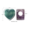 Valentine's Day Theme 10Pcs 5 Style Natural Gemstone European Beads G-LS0001-71-3