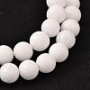 Natural White Jade Round Bead Strands G-O113-01-6mm-1