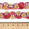 Electroplate Baking Paint Transparent Glass Beads Strands GL-CBA17FF-01A-4