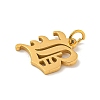 Ion Plating(IP) 304 Stainless Steel Charms STAS-I010-01G-B-2
