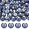 60Pcs Glazed Porcelain Round Beads PORC-HS0001-10-1