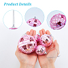 30Pcs 4 Styles Foam & Glass Mirror Ball Pendant Decorations AJEW-GA0010-79-3