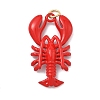Brass Enamel Pendants X-KK-G555-20G-02-1