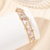 Brass Cable Chains Bracelets BJEW-JB14220-01-2