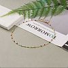 Faceted Rondelle Glass Beaded Necklaces NJEW-JN03210-4
