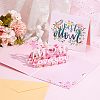 2 Sets 2 Styles Mother's Day 3D Pop Up Paper Greeting Card for Birthday Day AJEW-GA0006-97-4