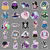 50Pcs Witch PET Waterproof Stickers PW-WG8E80E-01-5