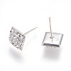 Valentines Days Gifts for Men Austrian Crystal Ear Studs X-EJEW-H042-001-2