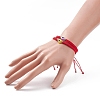 2Pcs 2 Style Resin Evil Eye Braided Bead Bracelets Set BJEW-JB08425-3