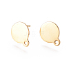 304 Stainless Steel Ear Stud Components STAS-F227-19B-G-1