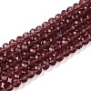 Transparent Glass Beads Strands X-GLAA-R135-2mm-18-1