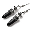 Natural Mixed Stone Faceted Bullet Pointed Dowsing Pendulums G-B149-14AS-2