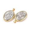 Brass Religion Pendants KK-K408-04G-03-2