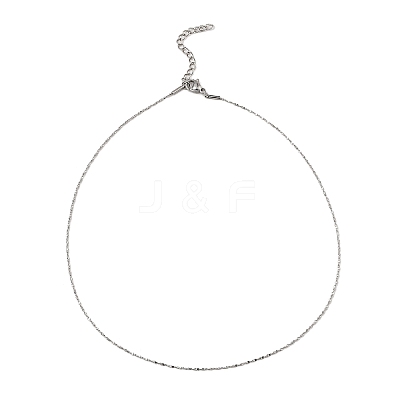 Non-Tarnish 10Pcs 304 Stainless Steel Serpentine Chain Necklaces Set NJEW-K254-01P-1