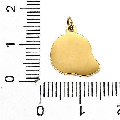 304 Stainless Steel Enamel Charms STAS-M121-11E-G-1