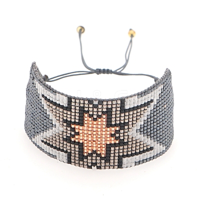 Miyuki Glass Seed Braided Bead Bracelet BJEW-A121-63C-1