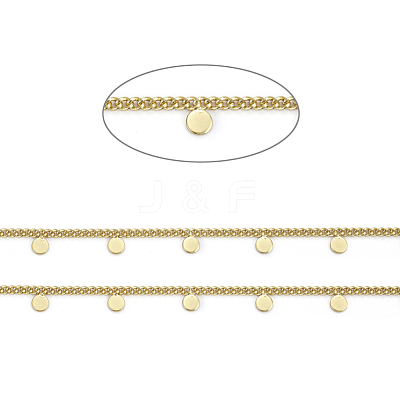 Handmade Brass Curb Chains CHC-E020-06G-1