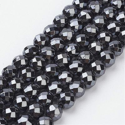 Magnetic Synthetic Hematite Beads Strands HEMA-6D-1-1