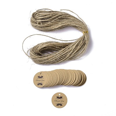 Thank You Theme Kraft Paper Jewelry Display Paper Price Tags CDIS-K004-01B-1