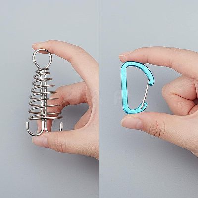 12Pcs 2 Colors Aluminium Alloy Tent Rope Tensioners FIND-FH0001-99-1