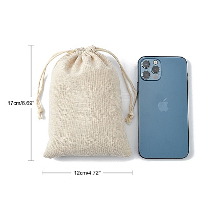Cotton Packing Pouches Drawstring Bags X-ABAG-R011-13x18-1