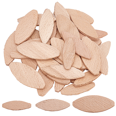 300Pcs 3 Style Beechwood Joiner Biscuits WOOD-OC0002-80-1