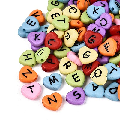 Opaque Acrylic Enamel Beads SACR-Q001-16A-A01-1